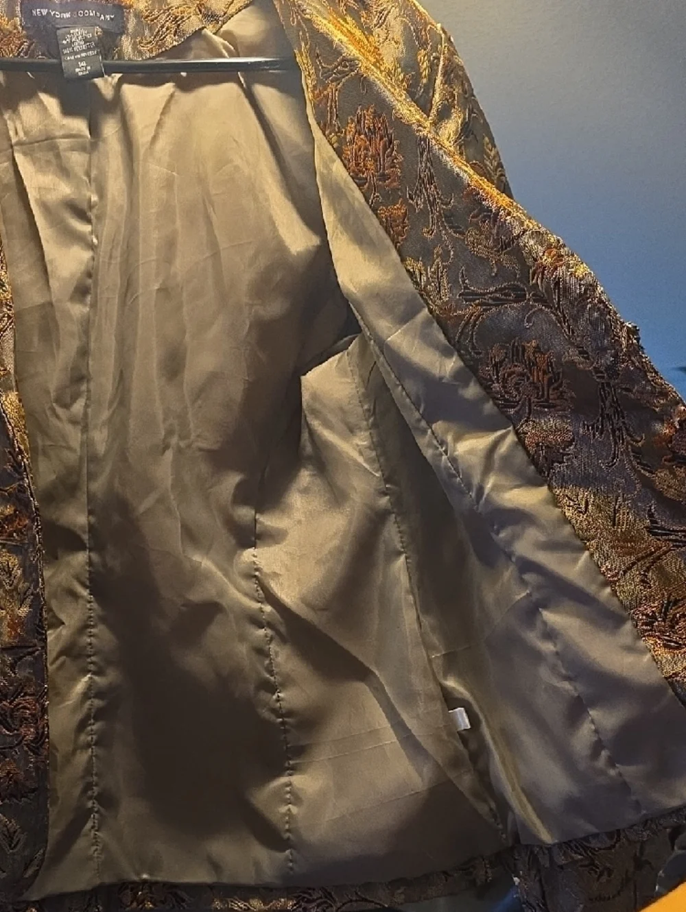 New York & Company Black Label with Multicolor Jacquard Detail - Picture 7 of 15